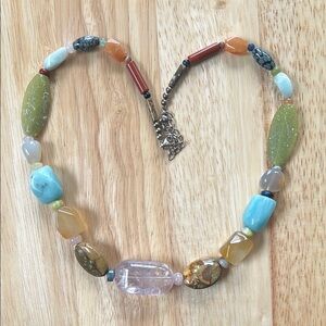 925 Multicolor Stone Necklace